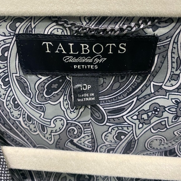 Talbots Grey Blazer Size 10 Petite - Picture 5 of 9